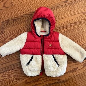 GAP Baby Red and Cream Jacket